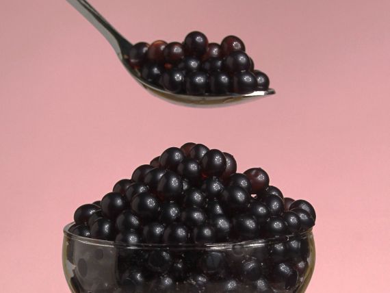 Fábrica de boba de arándano que estalla